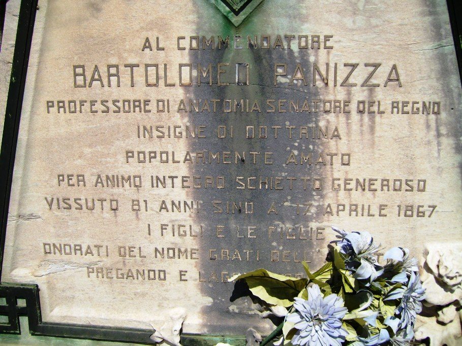 Bartolomeo Panizza's tomb 3, Pavia, Italy.JPG